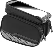 Anneome Bike Phone Front Frame Bag Detachable Mobile Bag for Bike Easy Install Fits Phones Up to Durable Material for Cycling Adventures