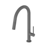 Greens Textura Pull-Down Sink Mixer w/ Diamante Technology-Gun Metal-18302549