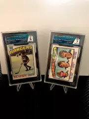 1976 TOPPS HOCKEY CELLO PACK SMC 7.5 NRMT+ BRYAN TROTTIER-DARYL SITTLER #1149 !!