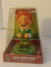 Solar Powered Dancing Bobble Head Toy Buddy The Elf NEW, UNOPENED