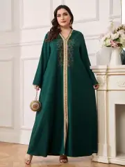 Women Muslim Maxi Dress Evening Kaftan Long Robes Evening Caftan Abaya Dresses