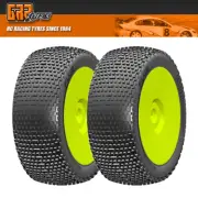 NEW GRP 1:8 Buggy PLUS B Medium Mounted Tires w/YEL Wheel F/R FREE US SHIP