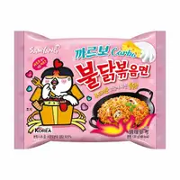 在飛比找momo購物網優惠-韓國火辣雞 火辣雞肉風味鐵板炒麵奶油白醬風味