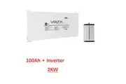 VoltX 12V 100Ah Blade Lithium Battery + VoltX 12V 2KW Pure Sine Wave Inverter
