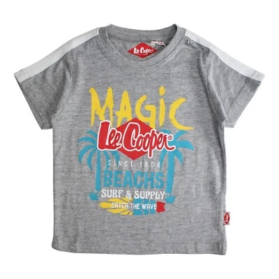 Shirt Boy Sleeves Courtes. Color Grey Lee Cooper No. 9 Of 4 ans-14 Years