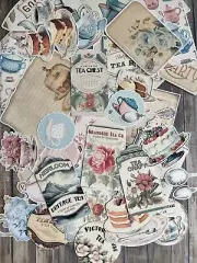 Junk Journal Tea & Cake Ephemera