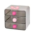 Drawer Type Supplies Debris Storage Rack 3-Layer Cosmetics Organizer Dormitory