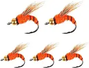 5 Pcs Artificial Bait Hooks for Fly Fishing Trout Fishing Fly Set Fly Fishing Dry Fly Trout Life Trout Fishing
