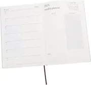 GETAJGHSD Portable Planner Book Academic Note Book for Students Office Use Organize Daily Weekly Monthly Agendas Design for Practical Use
