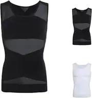 [DYINGZL] Tonetec Define Men's Vest, Tonetek Define Vest, Men's Summer Compression Shirt, Men's Body Shaping Compression Shirt