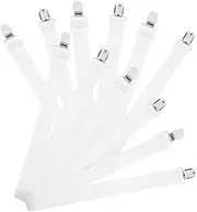 PHENOFICE 6pcs Tablecloth Clips Hidden Straps Elastic Clamp for Outdoor Picnic Camping Windproof Table Cover Holders