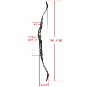 66" ILF Recurve Bow 20-40lbs Takedown Aluminum Archery Outdoor Target Shooting