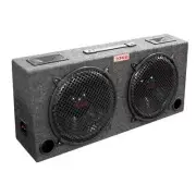 Audiopipe KIC100 Woofer Box Dual 10" XXX 2-Way Loaded Angle Style; 300Watts