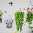 Plastic Artificial Plants Hanging Fake Vine Grass Wedding Party Wall