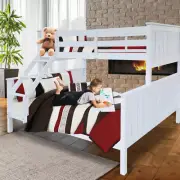 NEW Bunk Bed Double Single Frame Solid Pine Bed Children Bedroom Kids Furniture