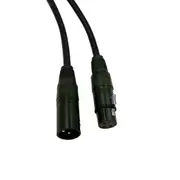 3 Pin Balanced Cable Lead Cord Mic - Black