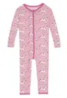 KicKee Pants Print Convertible Sleeper with Zipper Cake Pop Prancing Unicorn