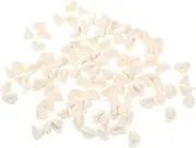 OHPHCALL 100pcs Brooch Accessories Rubber Pin Keepers Clutch Pin Back Butterfly Clutch Back Butterfly Pin Butterfly Clasp Pin Back Tie Uniform Badge Replacement Jewelry Buckle Lock White
