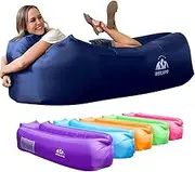 WEKAPO Inflatable Couch Air Lounger Chair - Camping & Beach Accessories, Portable Blow up Sofa for Hiking, Lawn, Indoor/Outdoor Movies & Music Festivals. Lightweight and Easy to Set Up Air Hammock