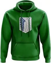 [SmartyPants] Attack on *** Guild Sheild Hoodie Pullover - Teen Dark Fantasy Anime Manga Japanese Comic Colossus Humanoid Giants Post-Apocalyptic Eren Jaeger Gift Present