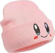 Kirby Beanie Adult Size Anime Hat Accessory Kawaii, Medium-Large