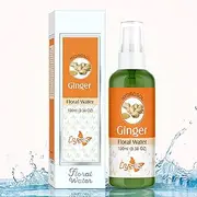 Crysalis 100% Pure Natural Ginger Hydrosol Uncut Steam Distilled Dried Roots of Zingiber officinale Purified Floral Water Facial Aromatic Mist Spray Soothes & Lightens Acne Minimizes Swelling -100 ML