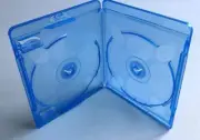 Standard DOUBLE Blue Replacement Boxes Cases For Blu-Ray Disc Movies DVD VCD