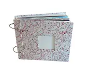 JUNK JOURNAL BUNDLE 50 PAGES + EMBELLISHMENTS 8x8" Hardcover BOOK