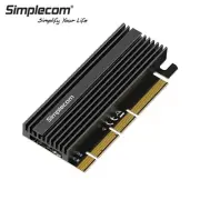 Simplecom NVMe M.2 SSD to PCIe Expansion Card x4 x8 x16 Aluminium Case