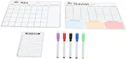 TEHAUX Magnetic Frige Calendar Bulletin Board Fridge White Board Fridge Calendar Fridge Dry Erase Calendar