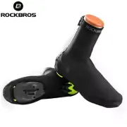 ROCKBROS Winter Cycling Lock Shoe Covers Thermal Fleece Windproof Bike Overshoes
