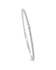 Sabrina Designs 14K 0.65 ct. tw. Diamond Baguette Bangle Bracelet NoSize NoColor