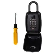 Key Lock Box Outside Key Safe Lock Box Wall Mount 12 Digit Combination Lock Box