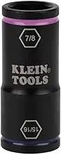 Klein Tools Flip Impact Socket, 15/16 and 7/8-Inch Size