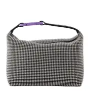 EÉRA Moonbag Clutch with Crystal Accents One size Gray