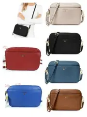 Michael Kors Jet Set Charm Large EW Signature Leather Clutch Crossbody Bag