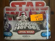 Original STAR WARS GALACTIC HEROES MACE WINDU & CLONE TROOPER 2009