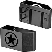 Upgrade Magnetic Metal Gear Shift Center Console Organizer for Jeep Wrangler Accessories and Jeep Gladiator JL JLU 2024 2023 2022-2018 Rubicon Sahara 4xe Storage Box Tray,Star Logo (Not for JK/JKU)
