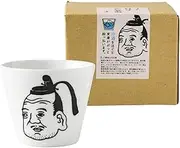 Asahi Koyo GUI Kouyo Porcelain Mino Ware Cup, 7.8 fl oz (220 ml), Diameter 3.2 inches (8.2 cm) x Height 2.8 inches (7 cm), Tokugawa Ieyasu, 1 Piece, Ieyasu's Cheeks Blushing When Poured Cold Drinks,