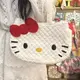 本店商品下單返蝦幣  2024可愛托特包甜美hellokitty凱蒂三麗鷗卡通手提少女學生大容量手拎包斜背包