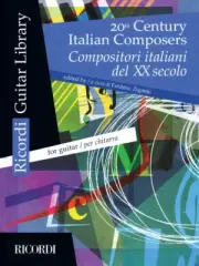 20th Century Italian Composers Sheet Music Guitar Book NEW 050497693