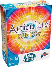 Drumond Park Articulate for Kids Mini Board Game, Travel Games for Kids, Compact Version of The Fast Talking Description Game, Family Games for Kids Suitable for Boys and Girls from 6+ Years