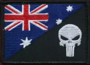 Australian National Flag - Fun Patch "Punisher"