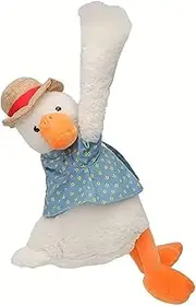 AIMALL Decorative Duck Car Tissue Holder, Plush Cartoon Tissue Box Cover, Adjustable for Car and Home Use, Measures 19.68x7.87 Inches, Female-Friendly Design