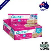 QUEST Birthday Cake Protein Bar, High Protein, Low Carb, Keto Friendly, 12 Pack