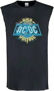 [Amplified] Mens High Voltage Neon AC/DC Sleeveless Tank Top