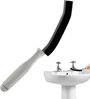 Crevice Cleaning Tool - Grout Cleaner Brush,Long-Handled Ergonomic Angled Hard Bristle Cleaning Tool for Kitchen Shower Window Tile Floor Oven