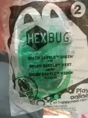 HEXBUG Speed Beetle Green #2-McDonalds Happy Meal Toy-2013-NIP