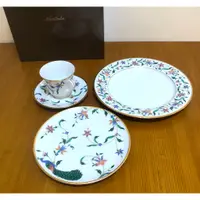 在飛比找蝦皮購物優惠-Noritake 鳳彩鎏花金邊雙盤組 (主餐盤+麵包盤) +