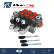 Hydraulic Directional Control Valve 3 Spool 13GPM BSPP Interface New